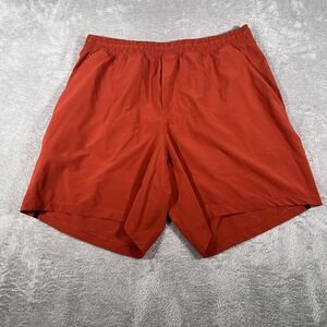 Lululemon Pacebreaker Shorts Mens XL Burnt Orange Lined 7" Athletic Running
